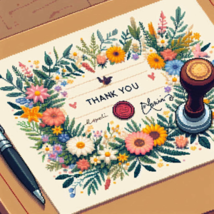 a thank you note